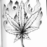 фото эскизы тату марихуана (конопля) 27.04.2019 №029 - tattoo marijuana - tatufoto.com