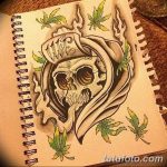 фото эскизы тату марихуана (конопля) 27.04.2019 №031 - tattoo marijuana - tatufoto.com