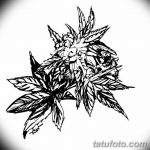 фото эскизы тату марихуана (конопля) 27.04.2019 №049 - tattoo marijuana - tatufoto.com