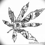 фото эскизы тату марихуана (конопля) 27.04.2019 №064 - tattoo marijuana - tatufoto.com