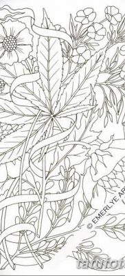фото эскизы тату марихуана (конопля) 27.04.2019 №067 — tattoo marijuana — tatufoto.com