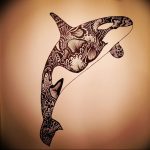 Эскиз для тату касатка 31.05.2019 №003 - sketch tattoo killer whale - tatufoto.com
