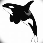 Эскиз для тату касатка 31.05.2019 №008 - sketch tattoo killer whale - tatufoto.com