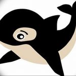 Эскиз для тату касатка 31.05.2019 №026 - sketch tattoo killer whale - tatufoto.com