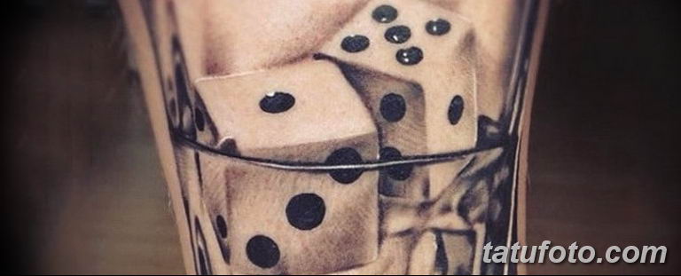 Фото тату бардак - тату кости игральные 26.06.2019 № 007 - tattoo dice - .....
