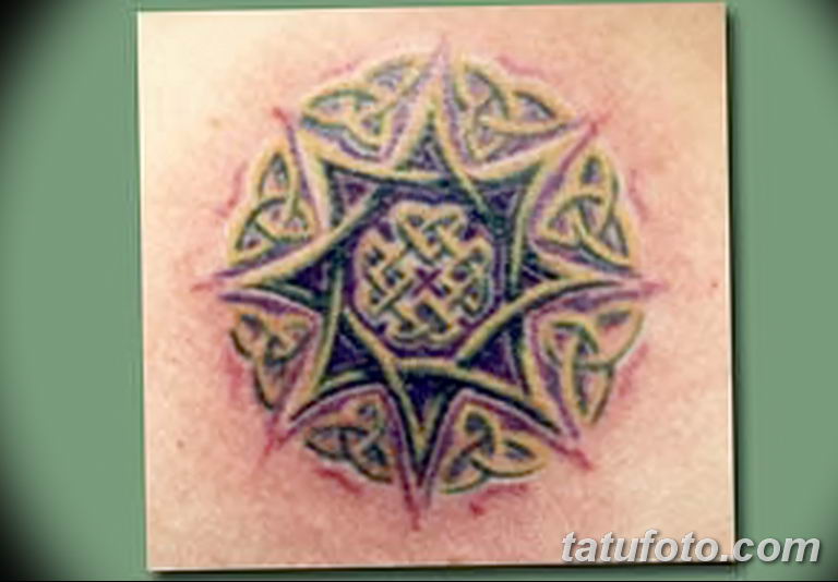 Восьмиконечная мусульманская звезда тату