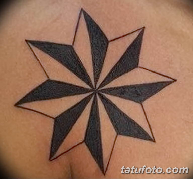 Воровская восьмиконечная звезда тату