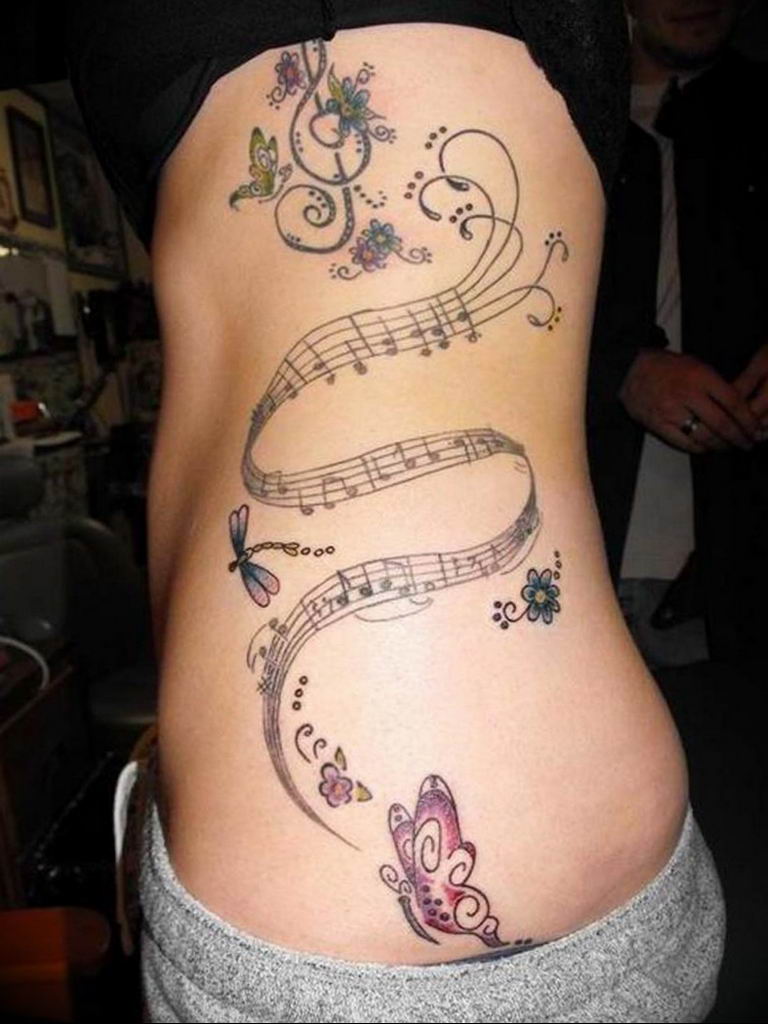 Фото тату связанной с музыкой 15.06.2019 № 078 - music related tattoos - ta...