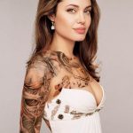 Фото девушка с татуировками 16.06.2019 №001 - women with tattoo - tatufoto.com