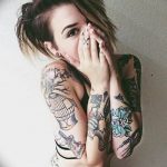 Фото девушка с татуировками 16.06.2019 №054 - women with tattoo - tatufoto.com