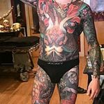 Фото пример много тату на теле 25.06.2019 №012 - whole body tattoo - tatufoto.com