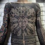 Фото пример много тату на теле 25.06.2019 №048 - whole body tattoo - tatufoto.com