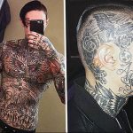 Фото пример много тату на теле 25.06.2019 №073 - whole body tattoo - tatufoto.com