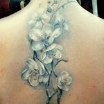 Фото тату белые цветы18.06.2019 №020 - tattoo white flowers - tatufoto.com