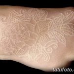 Фото тату белые цветы18.06.2019 №039 - tattoo white flowers - tatufoto.com