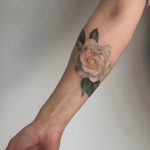 Фото тату белые цветы18.06.2019 №041 - tattoo white flowers - tatufoto.com
