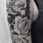Фото тату белые цветы18.06.2019 №102 - tattoo white flowers - tatufoto.com