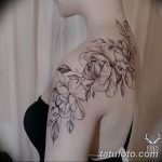 Фото тату белые цветы18.06.2019 №119 - tattoo white flowers - tatufoto.com