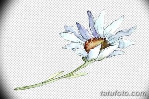 Фото акварельной татуировки цветка с размытыми краями и нежными пастельными тонами. Изображение выполнено в стиле акварели, с использованием мягких переходов цвета.