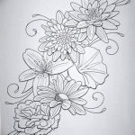 Фото тату белые цветы18.06.2019 №231 - tattoo white flowers - tatufoto.com