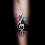 Фото тату в стиле музыки 15.06.2019 №009 - music style tattoos - tatufoto.com