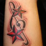 Фото тату в стиле музыки 15.06.2019 №017 - music style tattoos - tatufoto.com