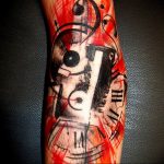 Фото тату в стиле музыки 15.06.2019 №028 - music style tattoos - tatufoto.com