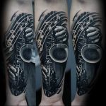 Фото тату в стиле музыки 15.06.2019 №032 - music style tattoos - tatufoto.com