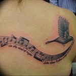 Фото тату в стиле музыки 15.06.2019 №039 - music style tattoos - tatufoto.com