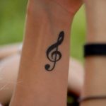 Фото тату в стиле музыки 15.06.2019 №056 - music style tattoos - tatufoto.com