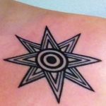 Фото тату восьмиконечная звезда 11.06.2019 №003 - tattoo eight-pointed star - tatufoto.com