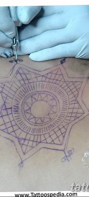 Фото тату восьмиконечная звезда 11.06.2019 №009 — tattoo eight-pointed star — tatufoto.com