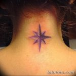 Фото тату восьмиконечная звезда 11.06.2019 №025 - tattoo eight-pointed star - tatufoto.com