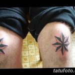 Фото тату восьмиконечная звезда 11.06.2019 №026 - tattoo eight-pointed star - tatufoto.com