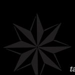 Фото тату восьмиконечная звезда 11.06.2019 №037 - tattoo eight-pointed star - tatufoto.com