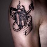 Фото тату для мужчин музыка 15.06.2019 №007 - tattoos for men music - tatufoto.com