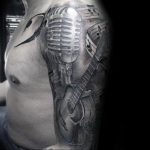 Фото тату для мужчин музыка 15.06.2019 №028 - tattoos for men music - tatufoto.com