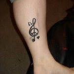 Фото тату знак музыки 15.06.2019 №006 - tattoo sign of music - tatufoto.com