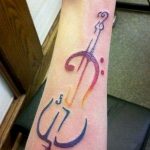 Фото тату знак музыки 15.06.2019 №013 - tattoo sign of music - tatufoto.com
