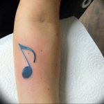 Фото тату знак музыки 15.06.2019 №017 - tattoo sign of music - tatufoto.com