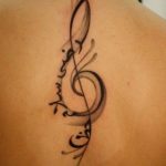 Фото тату знак музыки 15.06.2019 №020 - tattoo sign of music - tatufoto.com