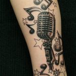 Фото тату знак музыки 15.06.2019 №021 - tattoo sign of music - tatufoto.com
