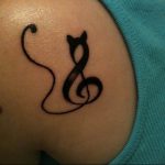 Фото тату знак музыки 15.06.2019 №024 - tattoo sign of music - tatufoto.com