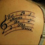 Фото тату знак музыки 15.06.2019 №032 - tattoo sign of music - tatufoto.com
