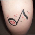 Фото тату знак музыки 15.06.2019 №050 - tattoo sign of music - tatufoto.com