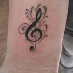 Фото тату знак музыки 15.06.2019 №053 - tattoo sign of music - tatufoto.com