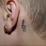Фото тату знак музыки 15.06.2019 №054 - tattoo sign of music - tatufoto.com