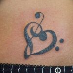 Фото тату знак музыки 15.06.2019 №063 - tattoo sign of music - tatufoto.com