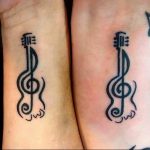 Фото тату знак музыки 15.06.2019 №073 - tattoo sign of music - tatufoto.com