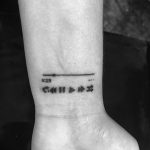 Фото тату знак музыки 15.06.2019 №083 - tattoo sign of music - tatufoto.com